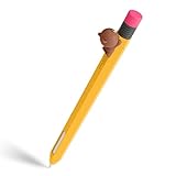 elago | Line Friends Classic Funda Compatible con Apple Pencil 2ª generación, Silicona Duradera, Compatible con Carga magnética y Double Toque (Brown)