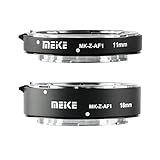 Meike MK-Z-AF1 - Kit de adaptador de tubo de extensión para cámaras Nikon Z Series Z6 y Z7 (11 mm, 18 mm)