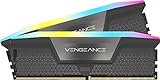 CORSAIR Vengeance RGB DDR5 RAM 32GB (2x16GB) 6000MHz CL36 AMD Expo Kit de Memoria Compatible con iCUE - Gris (CMH32GX5M2E6000Z36)