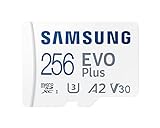 Samsung Tarjeta de Memoria EVO Plus 256GB microSD SDXC U3 Clase 10 A2 130MB/S con Adaptador versión 2021(MB-MC256KA/EU)