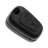 Jongo - Carcasa de Llave sin Hoja compatible con Peugeot 106, 206, 206+, 206 Sedan | Funda para llave Plip Coche Remota con 2 botones