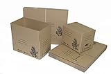 Pack 10 cajas de cartón para mudanza,50x30x30, Cartón reforzado y resistente. Cajas de embalaje para envíos con asas