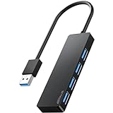 ANYPLUS USB Hub,USB3.0 con 4 Puertos, Ladron USB 3.0 Ultrafino de 0.15m,Concentrador USB Compatible con Macbook Pro/Air, Surface Pro, PS4, PC