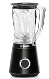 Bosch VitaPower Serie | 4 Batidora de Vaso, 1200 W, 2 litros, 44 Decibelios, Plástico, 2 Velocidades, Negro