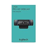 Logitech C920 HD Pro Webcam, Videoconferencias 1080P FULL HD 1080p/30 fps, Sonido Estéreo, Corrección de Iluminación HD, Skype/Google Hangouts/FaceTime, Para Gaming, Portátil/PC/Mac/Android, Negro