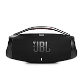 JBL Boombox 3 Altavoz Bluetooth inalámbrico, Altavoz portátil a prueba de agua con modo para interiores y exteriores, 24 horas de tiempo de reproducción, en negro