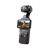 DJI Osmo Pocket 3, cámara con CMOS 1'' y vídeo 4K/120 fps, estabilización en 3 ejes, enfoque rápido, seguimiento de caras/objetivos, pantalla táctil giratoria de 2', cámara de vídeo pequeña YouTube