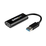 StarTech.com Adaptador USB 3.0 a HDMI - 1080p (1920x1200) - Adaptador Conversor Compacto de USB-A a HDMI para Monitor - Adaptador Gráfico Externo de Vídeo - Negro - para Windows Solamente (USB32HDES)