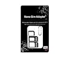 Nano SIM y micro adaptador de tarjetas SIM Juego para smartphone, teléfono móvil y Tablet: 4 en 1 Juego completo, Mini Set con klicksi cherung, 100% compatible