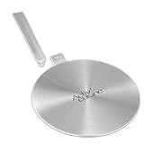 ACTIV CUISINE Adaptador de inducción de disco placa de 20 cm de difusión de calor de acero inoxidable, difusor de inducción Moka para utilizar cafeteras y utensilios de cocina