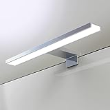 YIQAN 30cm 4000K Luz led bano para espejo 230V Lámparas de baño Iluminación IP44 para espejo de pared Iluminación para espejo Aplique de pared para baño 7W 490lm