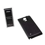 vhbw Batería Recargable Compatible con Samsung Galaxy Note 4, SM-N910A, SM-N910C móvil, Smartphone (6400 mAh, 3,85 V, Li-Ion) + Tapa Trasera