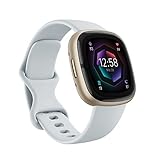 Fitbit Sense 2, Azul niebla/Aluminio oro suave Smartwatch, GPS, Unisex-Adult, Talla única