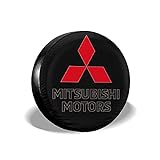 NAnihidf Cubierta de neumático de Repuesto HJKAA Logotipo de Mitsubishi-Motors Cubiertas de Ruedas Protectores de neumáticos universales