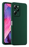 HULLIN Funda de Silicona Colorida para Teléfono, Adecuada para Poco X5 Pro 5G (6.67') - Verde Oscuro