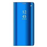 Samsung Galaxy S6 Edge Plus Funda, Flip Tapa Libro Carcasa - Modelo Inteligente Fecha Case del Dura Plegable Elegante, Cover Pantalla Integral Cubierta para Samsung Galaxy S6 Edge Plus (Azul)