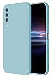 HONLEN Funda Compatible para Samsung Galaxy A50 / A50S / A30S Case, (6.4' Inches) Líquida TPU Silicona Cover con Anti-Rasguño, Cáscara Suave Cubierta Azul Claro