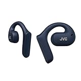 JVC Auriculares Inalámbricos Bluetooth 5.1 para Casa, Oficina y Otros Interiores - Diseño Abierto, Doble Micro, Resistencia al Agua IPX4 y 17 Horas de Batería - HA-NP35T-A, Azul