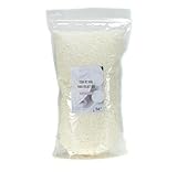 Cera de Soja Premium para hacer Velas en bolsa de 2Kg. Cera natural similar a la parafina para hacer velas, para materiales DIY en pequeñas perlas blancas en bolsa de plástico con autocierre.