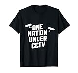 Funny Trendy Conspiracy One Nation Under CCTV Cámara espía Camiseta