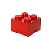 Plast Team PT40030 - Caja en forma de bloque de lego 4, color rojo [importado de Alemania] , color/modelo surtido