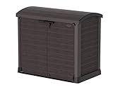 Duramax - Arcón cubre cubos exterior - 1200 L - PVC - color marrón