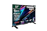 TOSHIBA 32WV2E63DG Smart TV de 32' con Resolución HD HDR10, Compatible con asistentes de Voz Alexa y Google, TV Satélite, Bluetooth, Dolby Audio