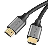 ANNNWZZD 8K Cable HDMI 2.1 Ultra HD Cable HDMI 15M, Real 8K Support 48Gbps 8K(7680x4320)@60Hz 4K@120Hz Dolby Vision HDCP2.2 HDR 4:4:4 eARC PC