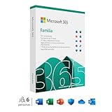 Microsoft 365 Familia - Hasta 6 personas - Para PC/Mac/tabletas/teléfonos móviles - Suscripción de 12 meses