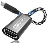 Adaptador USB C HDMI, 4K Adaptador USB C a HDMI (Thunderbolt 3 Compatible con) Salida de Audio de Vídeo para MacBook Pro/Air,Surface Pro/Book,Pixelbook,iPad Pro/Air,Huawei,Samsung Galaxy S/Note