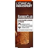 L'Oréal Men Expert - BarberClub - Huile Barbe Longue et Visage Homme - À L'Huile Essentielle de Bois de Cèdre - 30 ml