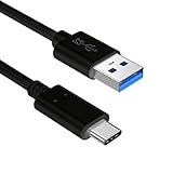 Slabo Cable de Carga USB Tipo C para Samsung Galaxy A20e | A30 | A40 | A41 | A50 | A70 | S10 | S10 Lite | S10+ | S10 Plus | S10e Cable de sincronización del conexión Datos - Negro