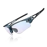 ROCKBROS Gafas de Ciclismo Fotocromáticas, Lente Inteligente Protección UV400 para MTB Bicicleta Running Deportes, Unisex