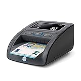 Safescan 155-S Detector de billetes falsos automático para verificar rápidamente billetes - Detector billetes falsos con 7 puntos de detección - Detector de billetes falsos 100% fiable