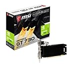 MSI N730K-2GD3H/LPV1 NVIDIA GeForce GT 730 2 Go GDDR3 - Tarjeta Gráfica Profesional, PCI-E 2.0, 64-bits, DL-DVI-D, HDMI, D-SUB