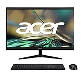 Acer Aspire C24-1700 All in One - Monitor 23.8' FullHD (Intel Core i3-1215U, 8GB RAM, 512GB SSD, Intel UHD Graphics, Sin Sistema Operativo) Negro - USB Ratón - Teclado QWERTY Español