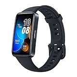 HUAWEI Band 8 Smart Watch, Diseño Ultrafino, Seguimiento Preciso del Sueño, Batería de 14 días, Compatible con Android e iOS, Experto en Salud y Bienestar, Negro
