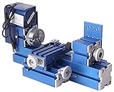 Mini máquina de torno de metal motorizado de 24 W Mini fresadora DIY Benchtop carpintería Torno Kit de herramientas para modelos, manualidades, ciencias educación