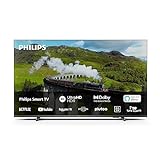 Philips Smart 4K TV|PUS7608|55 Pulgadas|UHD 4K TV|60 Hz|Pixel Precise Ultra HD|HDR10+|Dolby Vision|Smart TV|Dolby Atmos|Altavoces de 20 W|Soporte|Prime|Netflix|Youtube|Google Asistente|Alexa|
