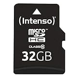Intenso 3413480 - Adaptador para tarjeta Micro SDHC 32 GB (class 10 incl, 40 MB/s) color negro