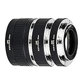 JJC Auto Focus Juego de Tubos de extensión para Canon EF/EF-S Lens DSLR Cameras EOS 850D 800D 760D 750D 700D 250D 90D 80D 77D 5DS R 5D Mark II III IV 7D 6D cámaras réflex Digitales