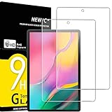 NEW'C 2 Piezas, Protector Pantalla para Samsung Galaxy Tab A 2019 10,1 Pulgadas (SM-T510 SM-T515), Antiarañazos, Cristal Templado Ultra Resistente