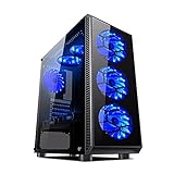 L-link | Torre Gaming Avatar Led Azul | USB 3.0 | Caja de PC con 6 Ventiladores Led Incluidos