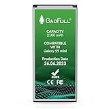 GadFull Batería de reemplazo para Samsung Galaxy S5 Mini | 2023 Fecha de producción | Corresponde al Original EB-BG800BBE | Compatible con SM-G800F | Duos SM-G800H batería de Repuesto