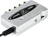 Behringer UFO202 Audiophile USB/Interfaz de audio con preamplificador de fono incorporado para digitalizar sus cintas y discos de vinilo