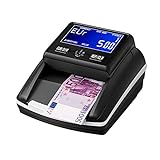 Detector de billetes falsos de mano Stanew, batería recargable del contador de divisas incluida, para billetes falsos de euros, dólares y libras esterlinas Velocidad de verificación rápida