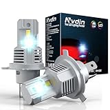Nvdin H4 LED 18000LM lámpara para faros de coche, ultracompacta de ajuste directo, 200%, bombillas 6000K, juego de 2