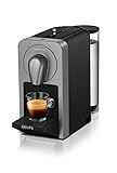 Nespresso Prodigio XN410T Cafetera de cápsulas de 19 Bares, 3 programas de café y Conectividad Bluetooth con la App de Nesspreso, 1260 W, 1 Cups, Titán