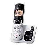Panasonic KX-TGC260JTS - Teléfono inalámbrico Digital con contestador telefónico, Manos Libres, Pantalla Luminosa y Bloqueo de Llamadas no deseadas