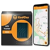 findCar BX6 - Localizador GPS para Coches, Camiones, Motos y más. Localización en Vivo. Batería Larga Duración hasta 90 días. Incl. Imán. Alarmas: Exceso Velocidad, Antirrobo y Geovalla